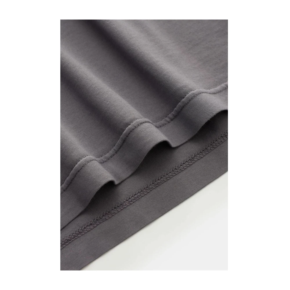 Fedeli Tijdloze elegantie lange mouw polo Gray Heren