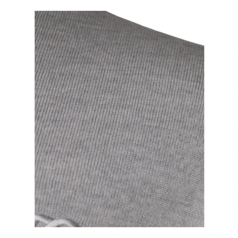 Dolce & Gabbana Lichtgrijze Wol Crew Neck Sweater Gray Heren