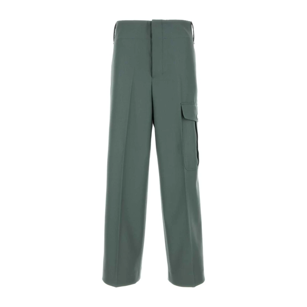 Ami Paris Salie groene wollen broek Green Heren