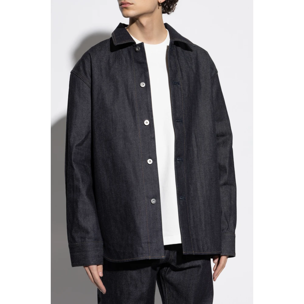 Jil Sander Denim shirt in oversized stijl Blue Heren