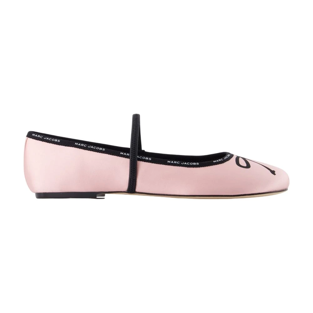 Marc Jacobs Women's Pink Synthetic Bow Ballerinas