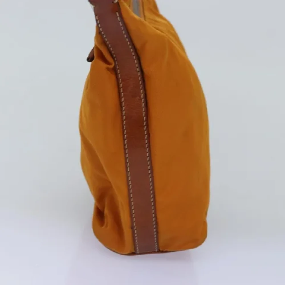 Prada Vintage Pre-owned Nylon prada-bags Orange Dames