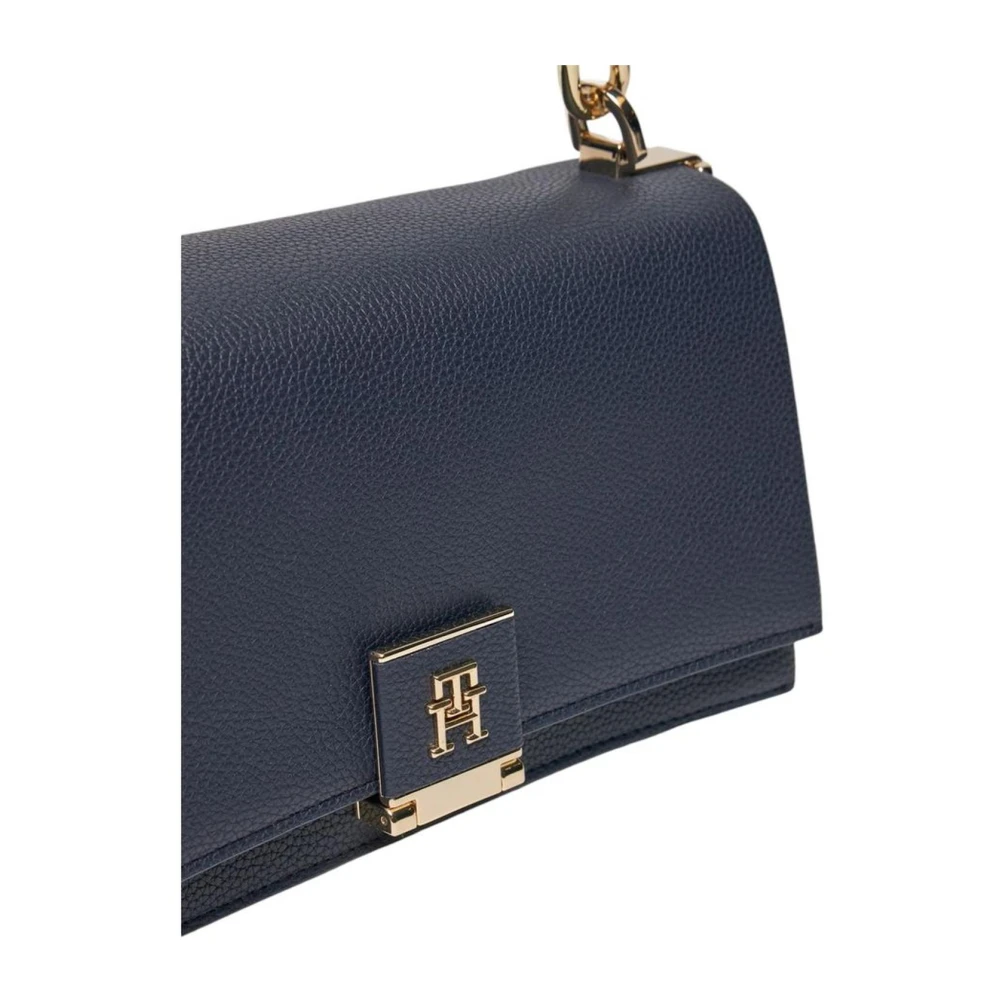 Tommy Hilfiger Moderne Blauwe Polyurethaan Dames Handtas Blue Dames