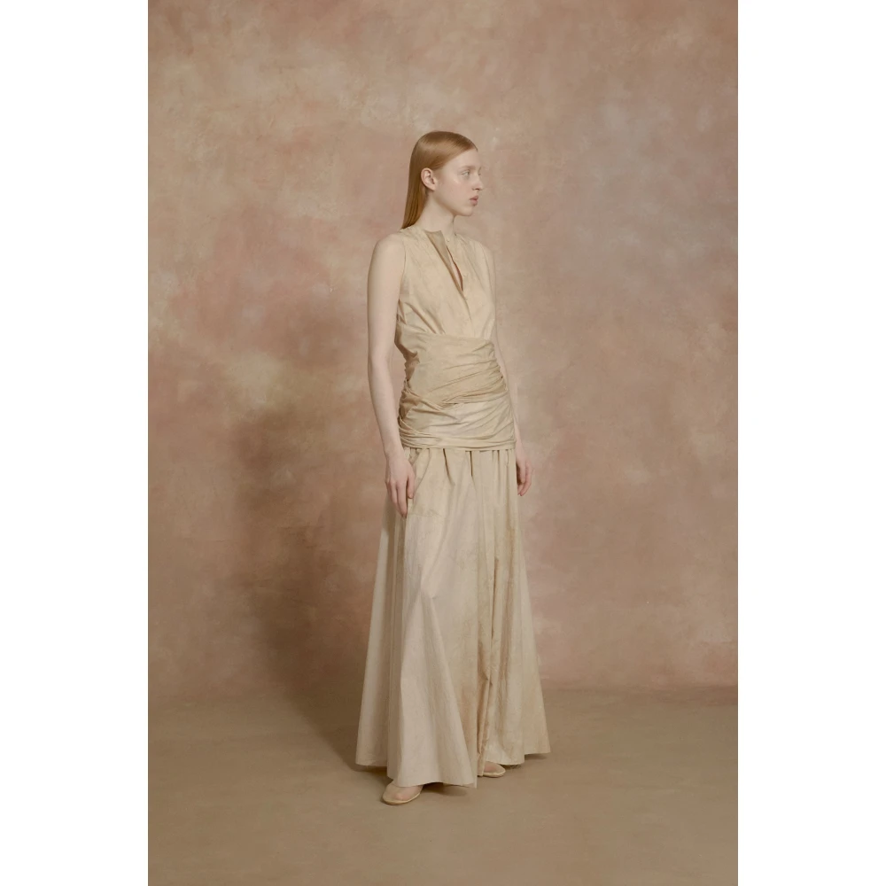 Cortana Yoko lange beige maltinto rok Beige Dames