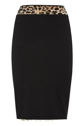 Knit Short Skirt LEOPARD