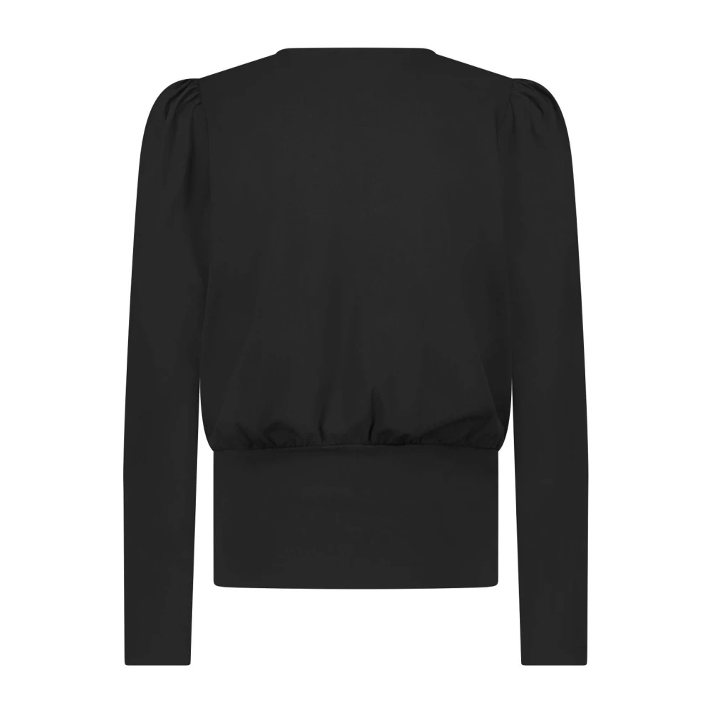Lady Day Zwarte Jackson Shirt met Pofmouwen Black Dames