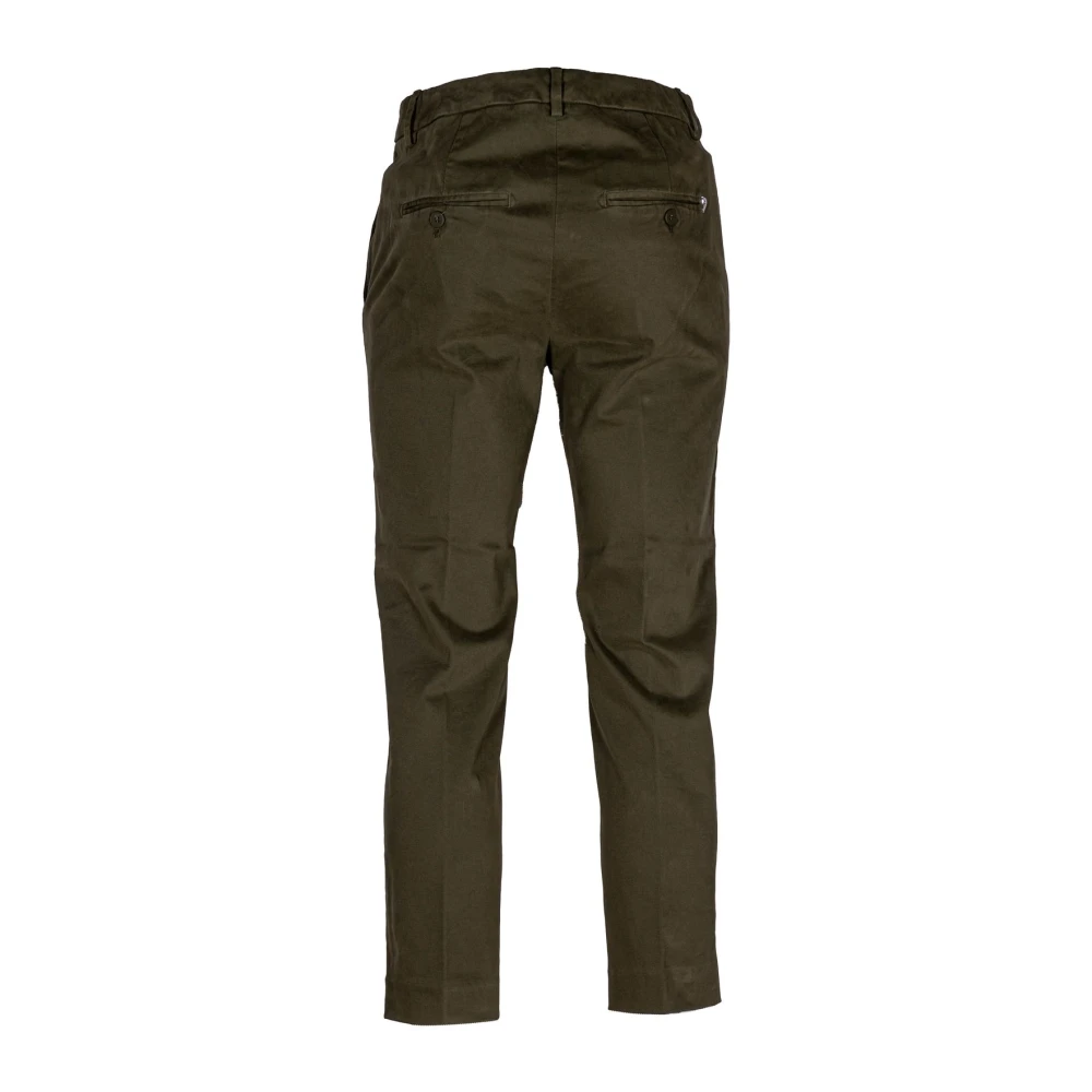 Dondup Stijlvolle Cropped Broeken voor Vrouwen Green Dames