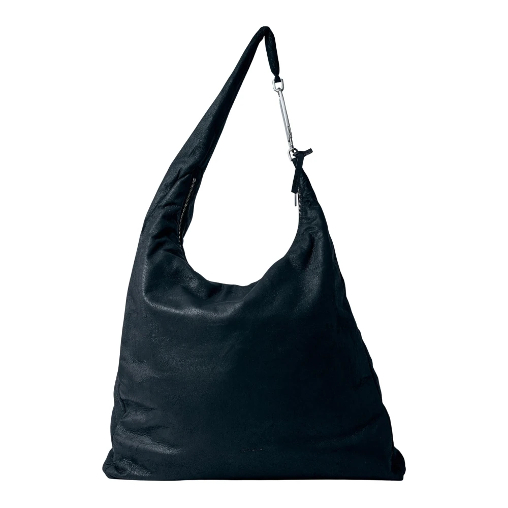 Rick Owens Suède Schoudertas Black Heren