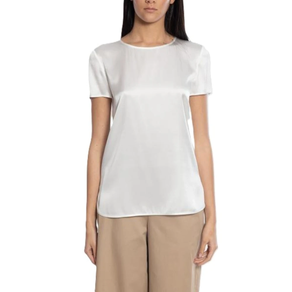 Max Mara Vrouw Wit Tops Dames, Xs, Mmlcortona Shirt