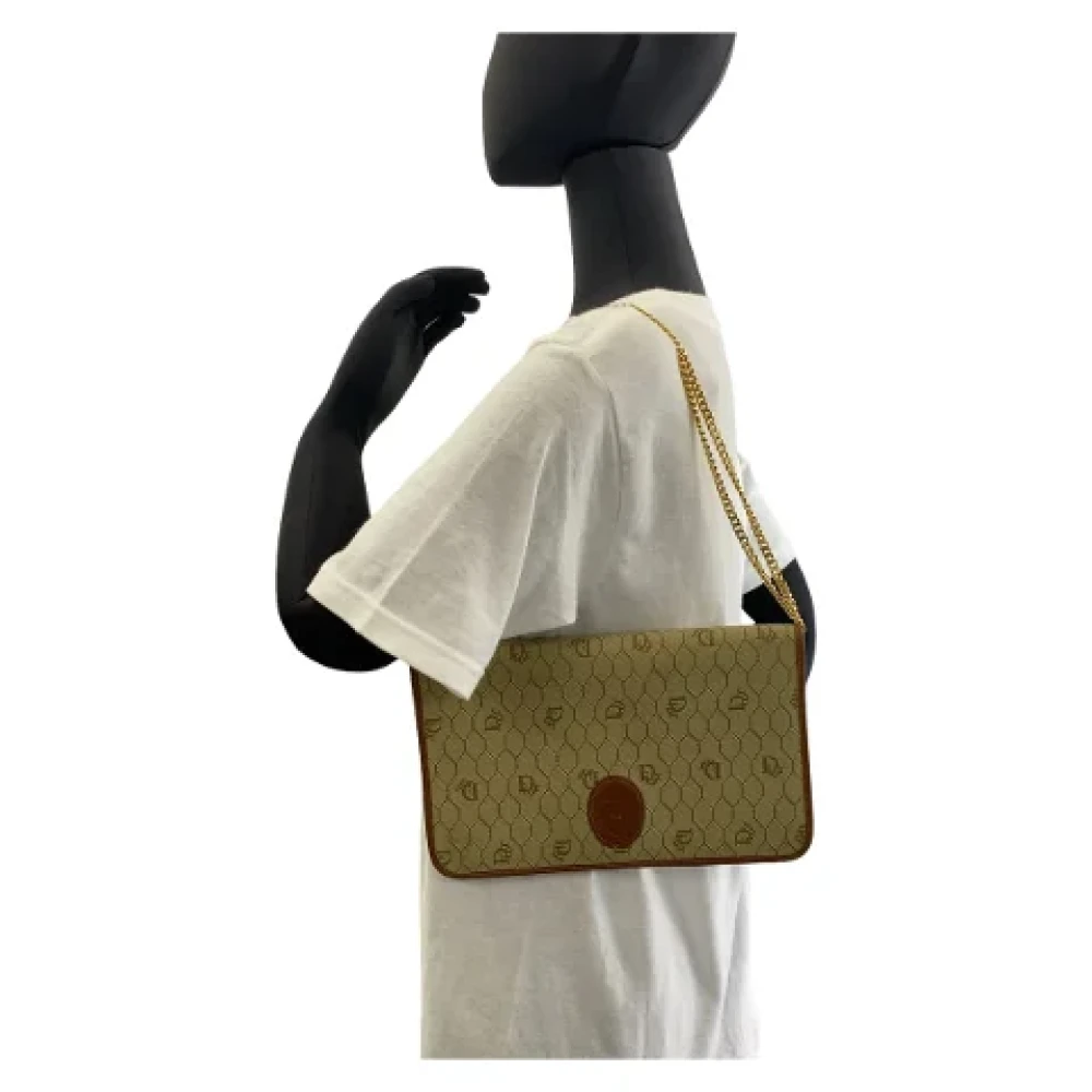 Dior Vintage Pre-owned Canvas dior-bags Beige Dames
