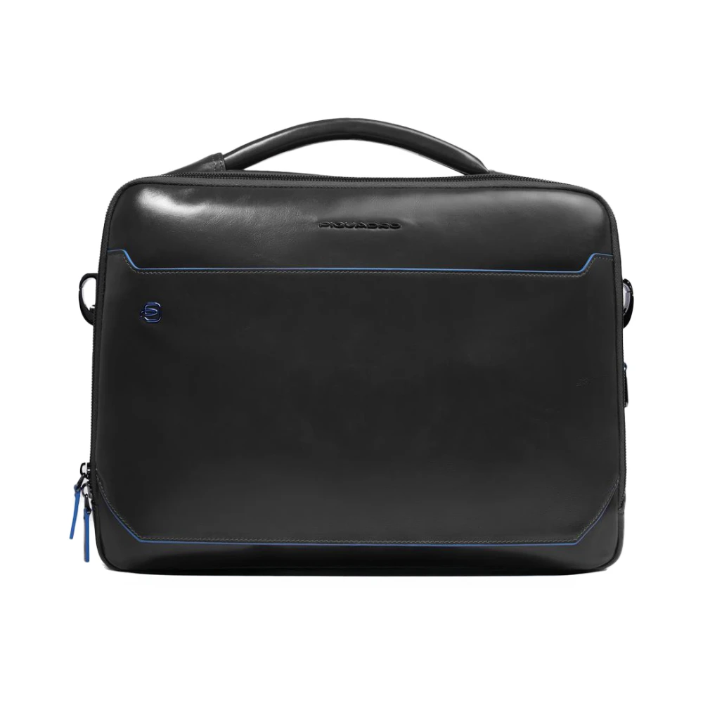 Piquadro Svart Anpassningsbar Laptopväska 15,6"