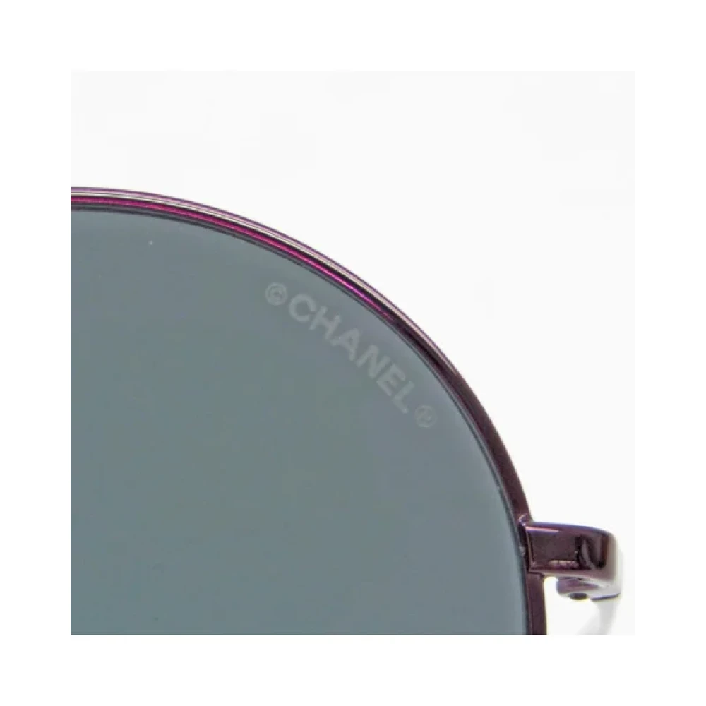 Chanel Vintage Pre-owned Plastic sunglasses Purple Dames