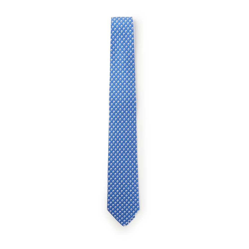 Salvatore Ferragamo Elegante Stropdassen Collectie Blue Heren