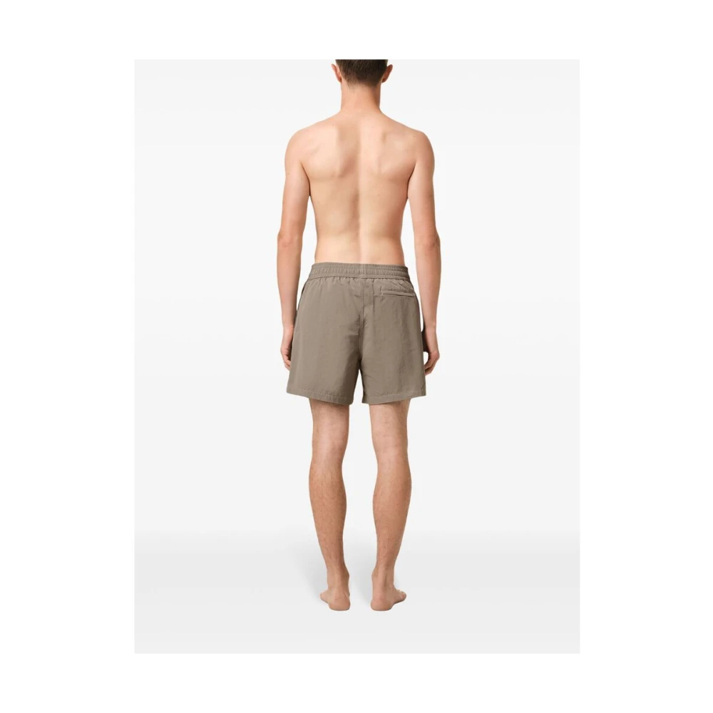 Ami Paris Ash Grey Beachwear Elastische Taille Gray Heren