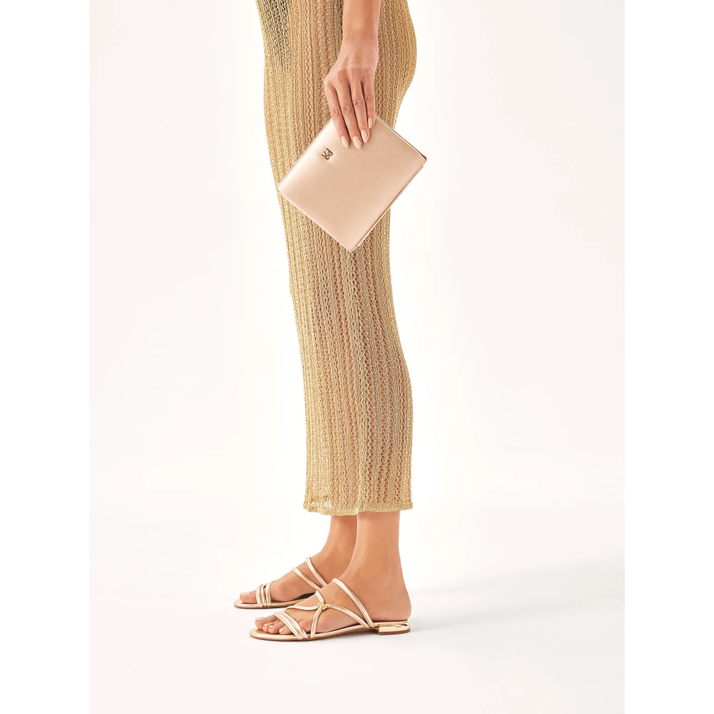 Kazar Stijve handtas bedekt met beige stof Beige Dames