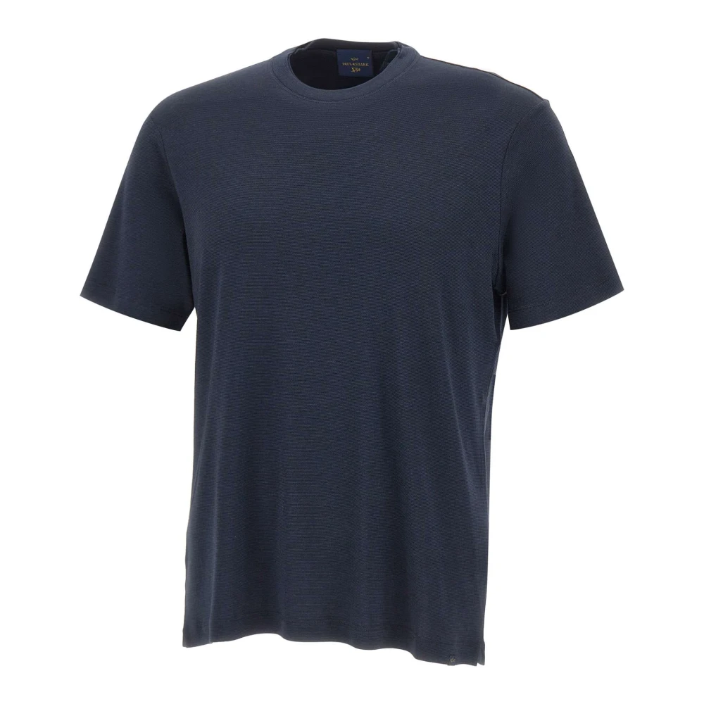 Paul & Shark X-Soft Interlock Cotton T-Shirt - Male - T-Shirts - Blue - M - Tops