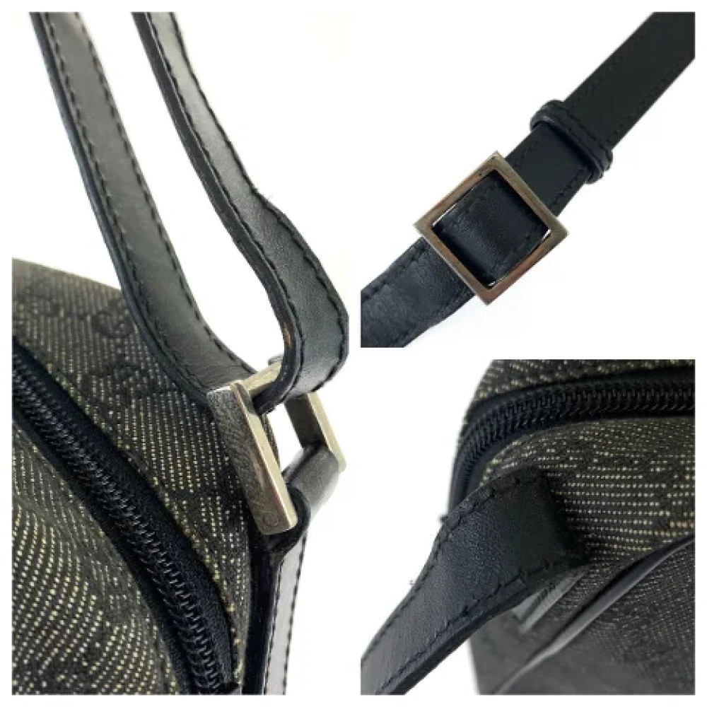 Gucci Vintage Pre-owned Canvas crossbody-bags Gray Heren