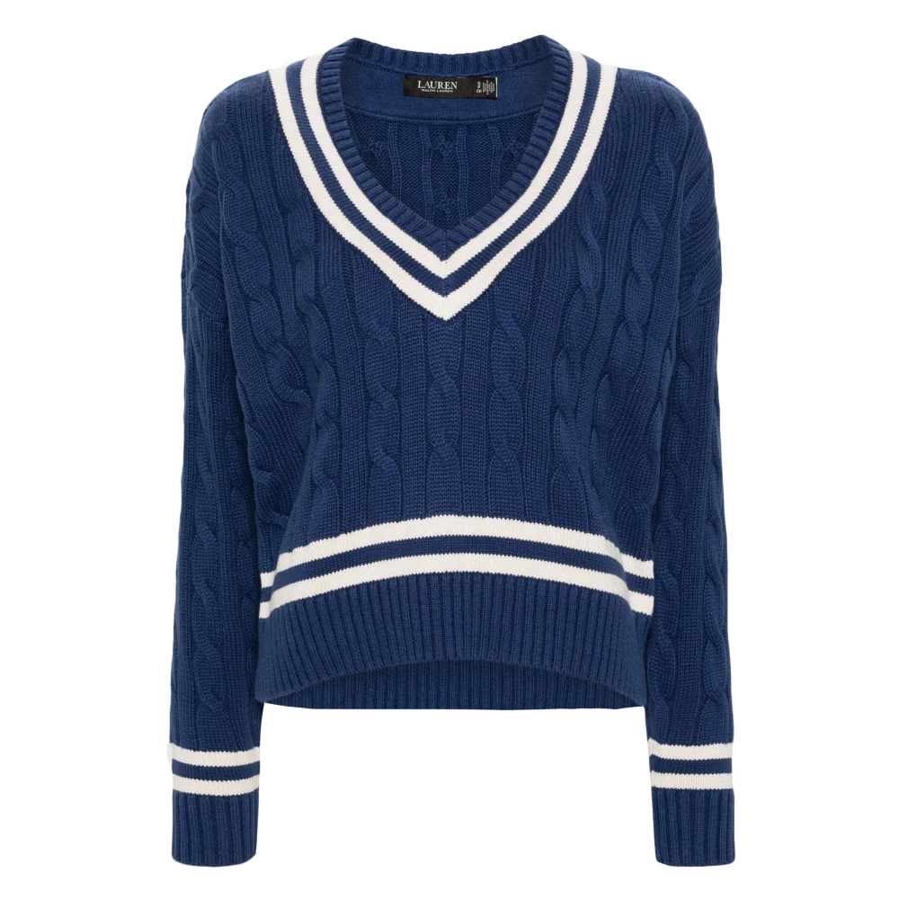 Ralph Lauren Tedurph Long Sleeve Pullover Blue Dames