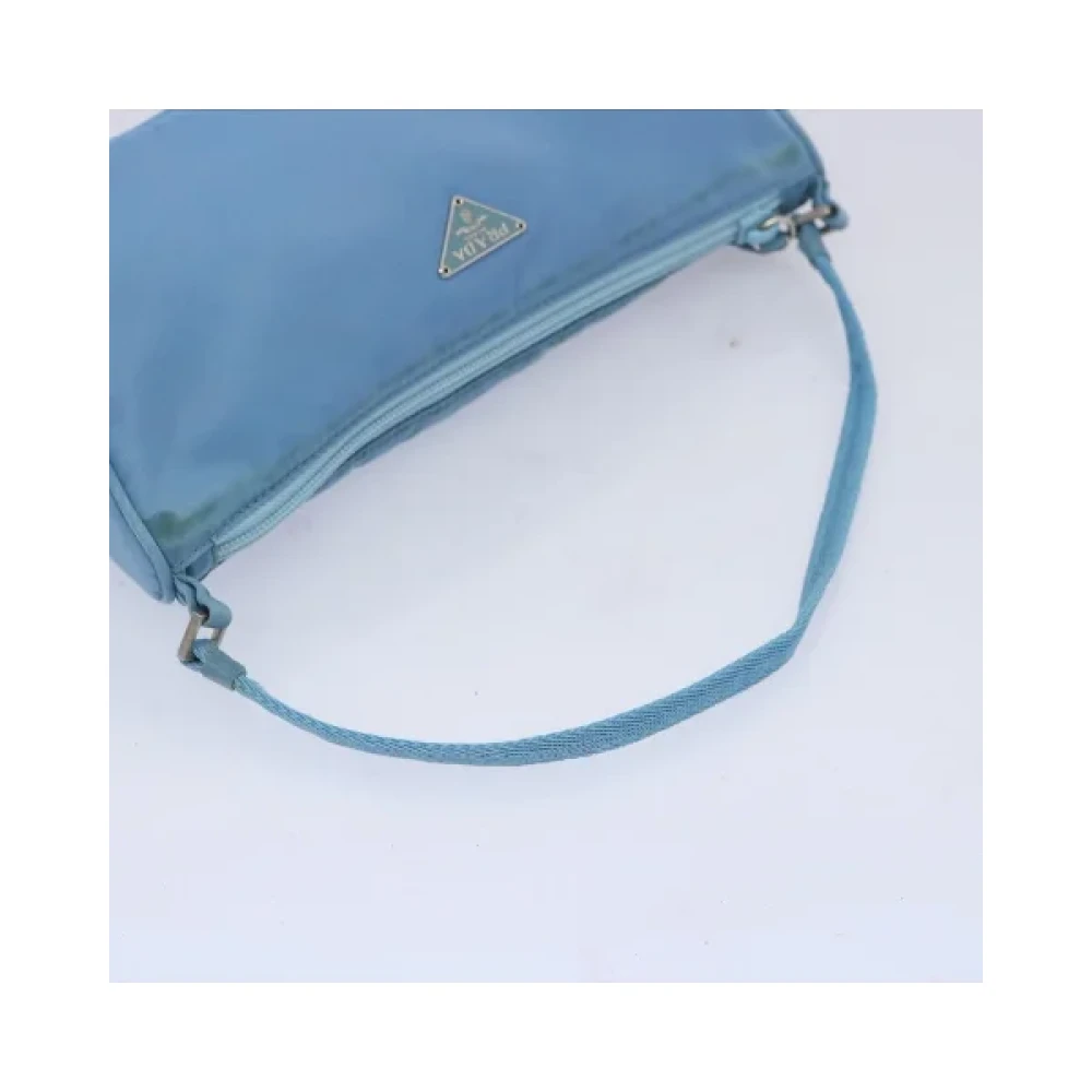 Prada Vintage Pre-owned Nylon home-office Blue Dames