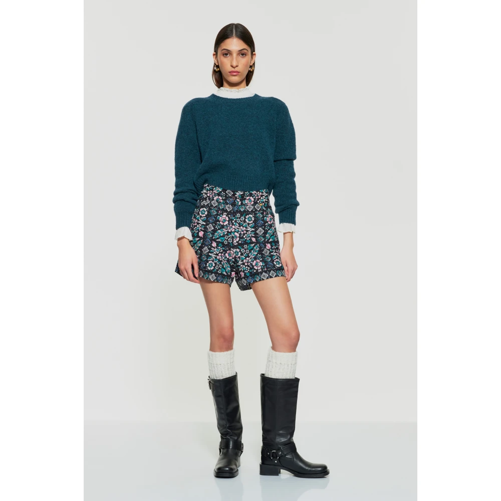 Antik batik Bloemen gequilt print shorts Multicolor Dames