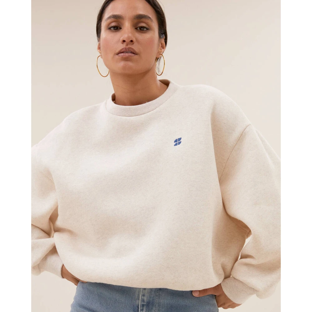 By-Bar Bibi Logo Sweater Beige Dames