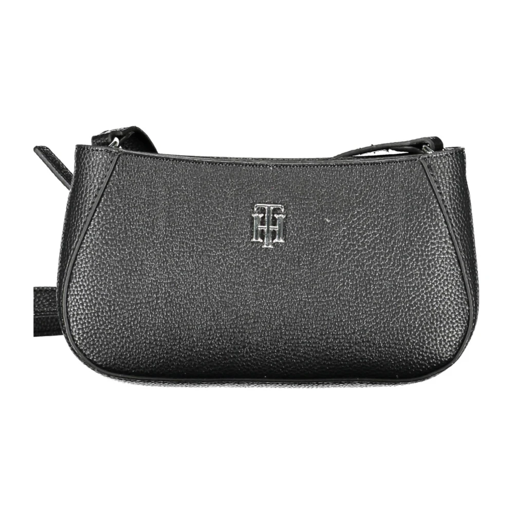 Tommy Hilfiger Svart Dam Crossbody Väska med Dragkedja Black, Dam