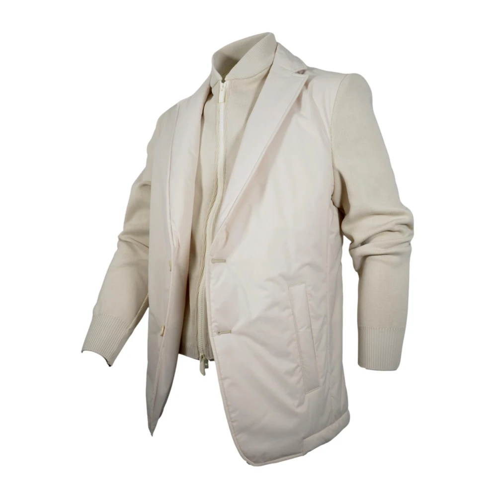 Hugo Boss Geïsoleerde Performance Jas met Rits Beige Heren