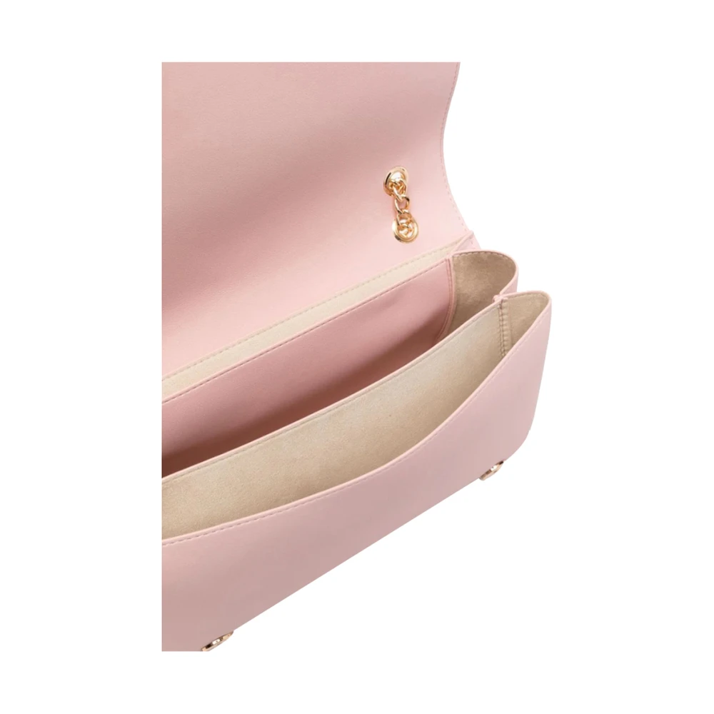 Moschino Roze Schoudertas met Gouden Details Pink Dames