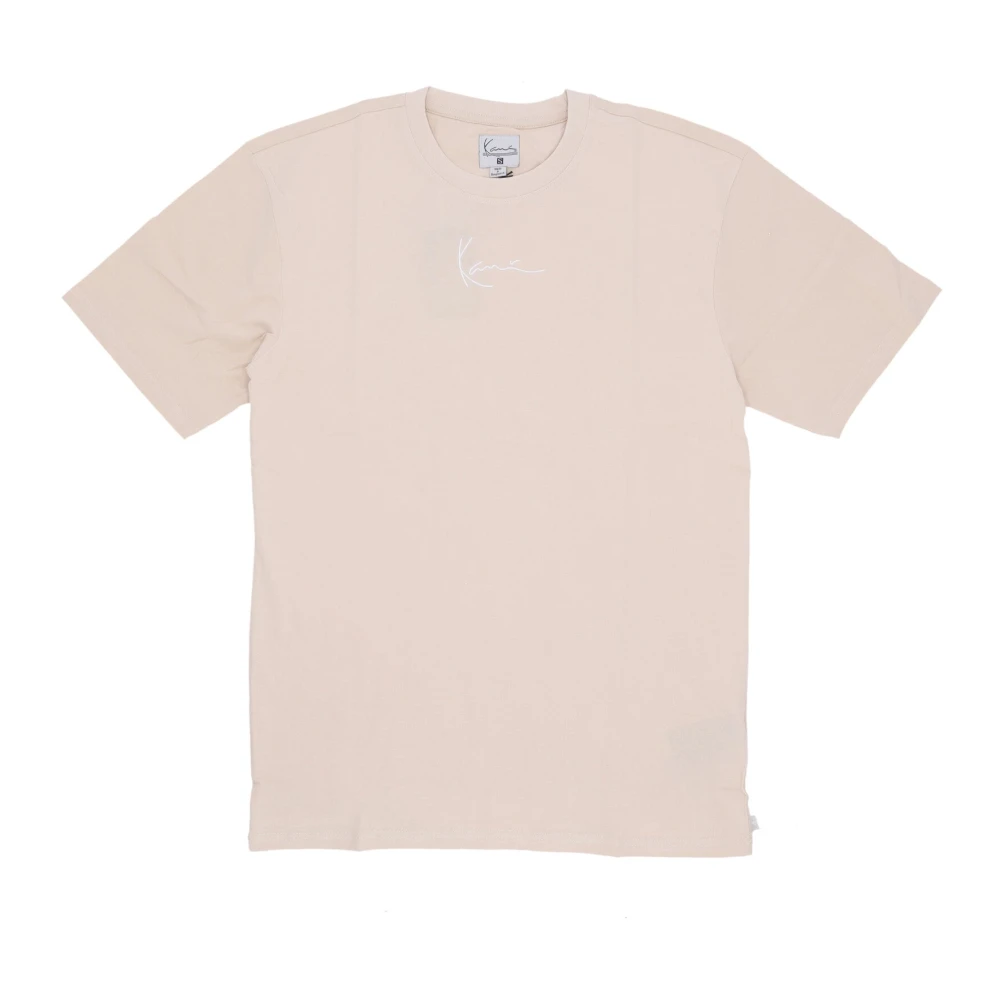 Karl Kani Essentiële Crew Neck Tee Shirt Beige Heren