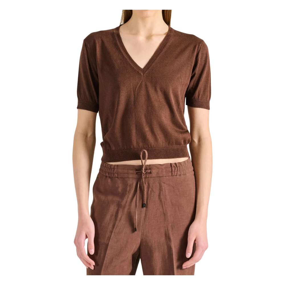 Knitwear > V-neck Knitwear - - Cruna - Modalova