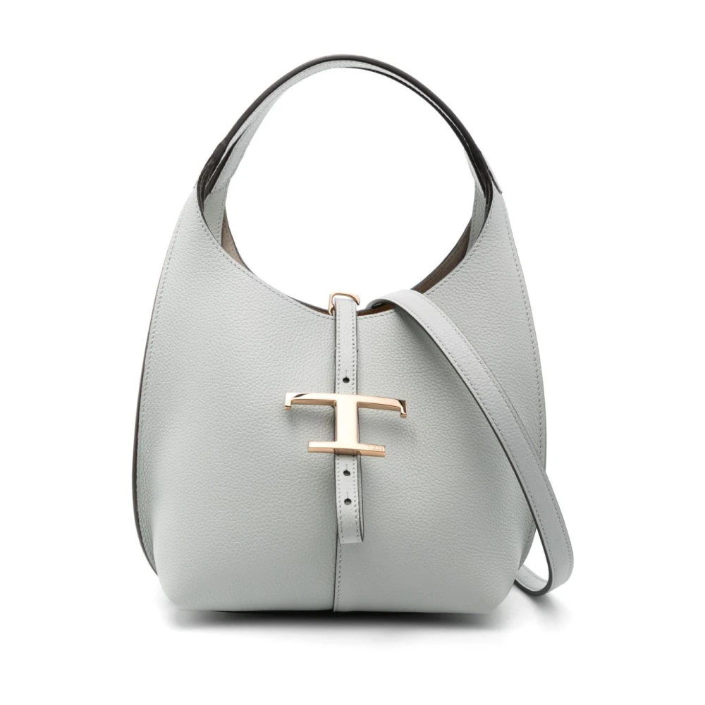 TOD'S Lichtgrijze Schoudertas Gray Dames