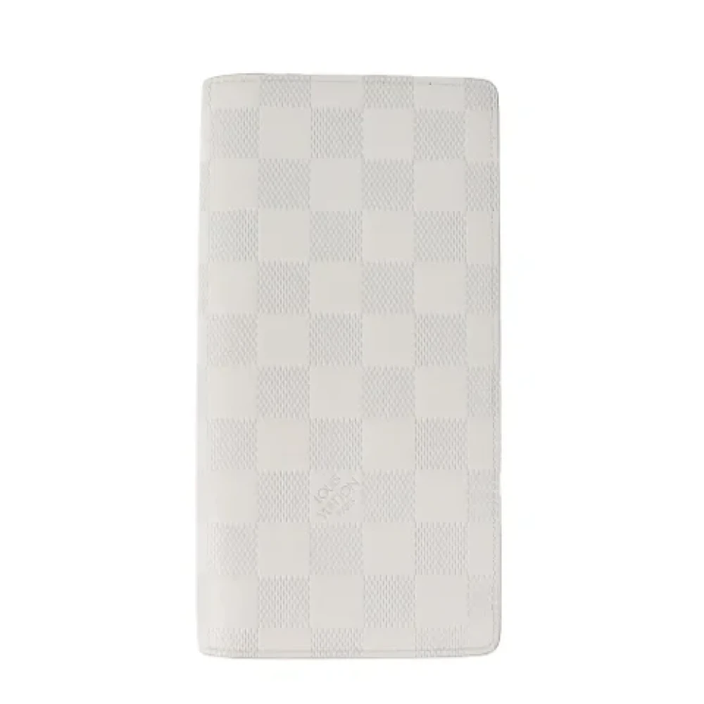 Louis Vuitton Vintage Pre-owned Leather wallets White Heren