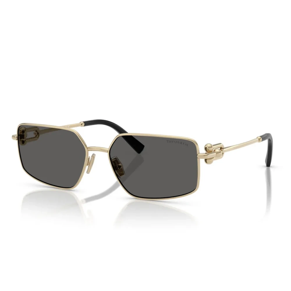 Tiffany Women's Gold/Dark/Grey Frame Lens Sunglasses