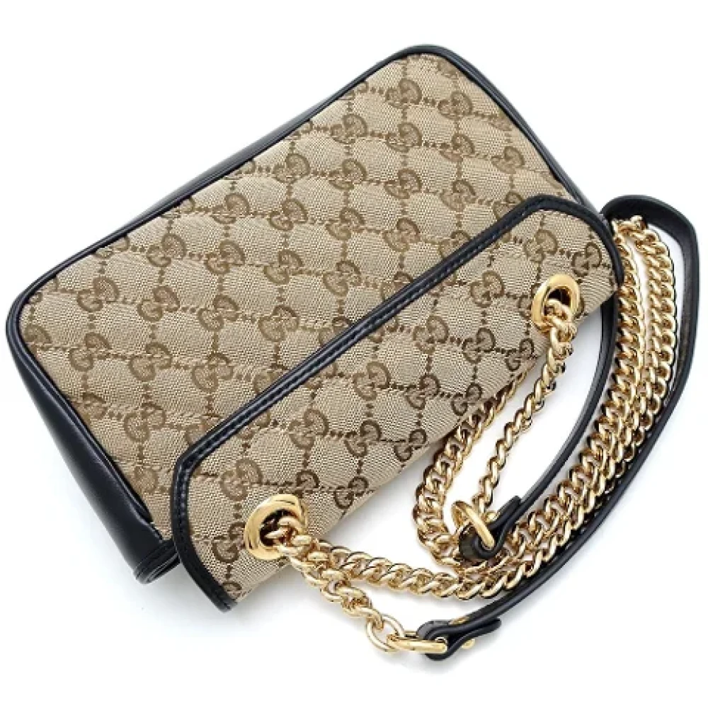 Gucci Vintage Pre-owned Canvas gucci-bags Beige Dames