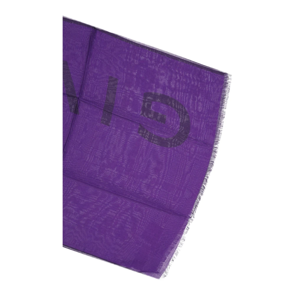 Givenchy Paarse Geribbelde Sjaal voor Heren Purple Heren