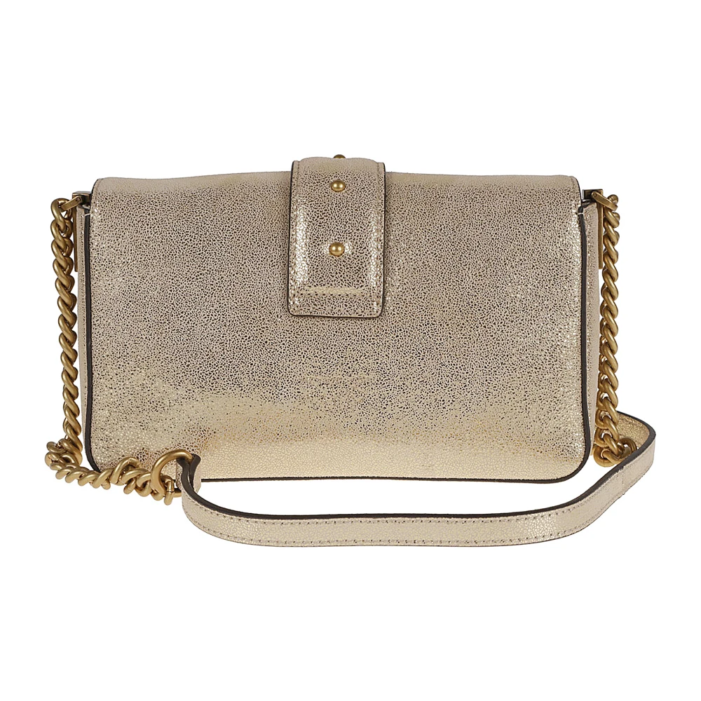 pinko Metallic Cross Body Tas Yellow Dames
