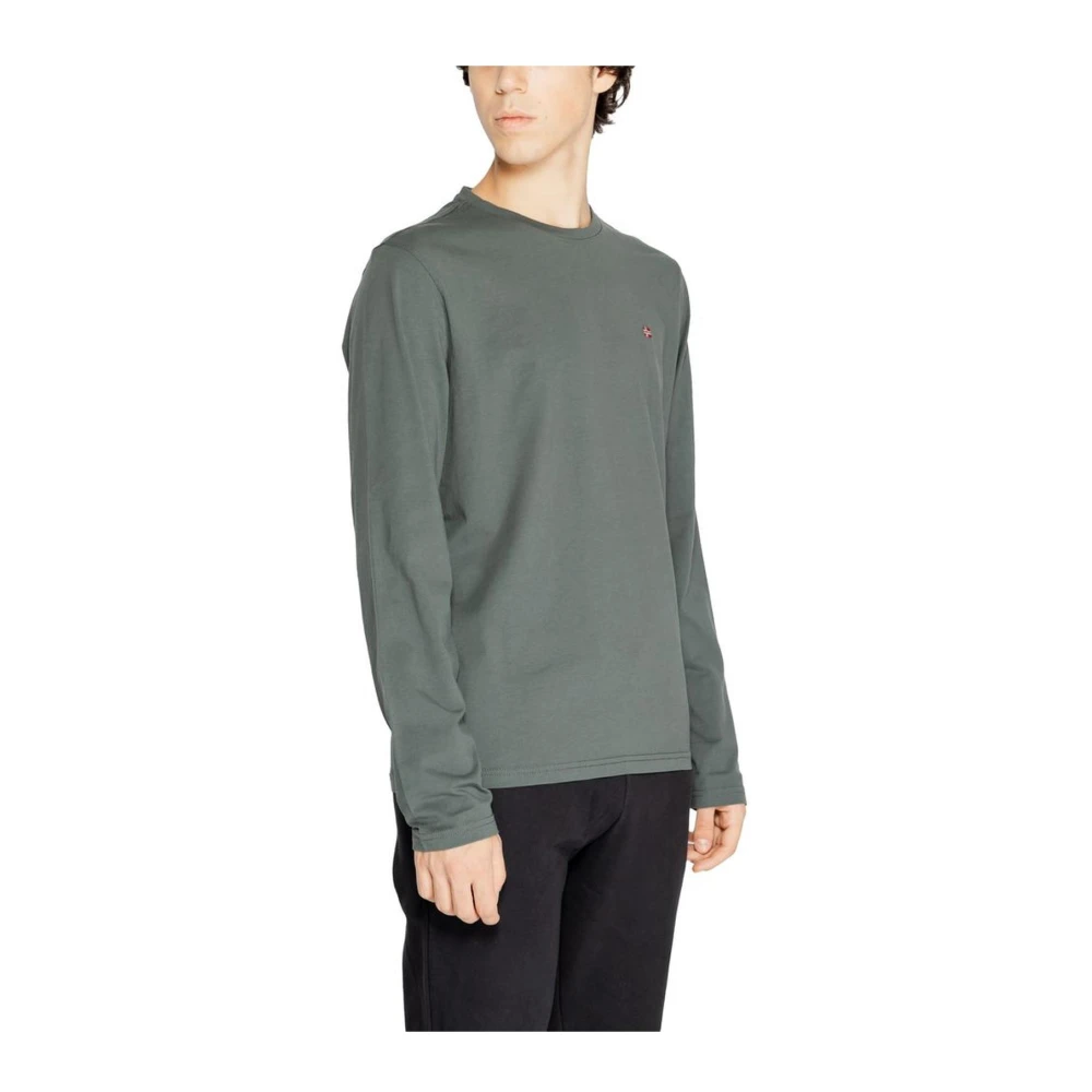Napapijri Groene Polo Katoenen Shirt Mannen Collectie Green Heren