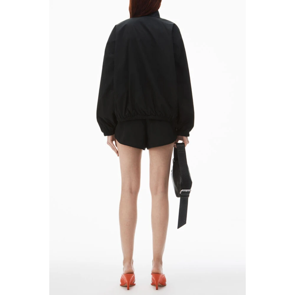 alexander wang Zwarte Jack met Trechterhals Waterbestendig Black Dames