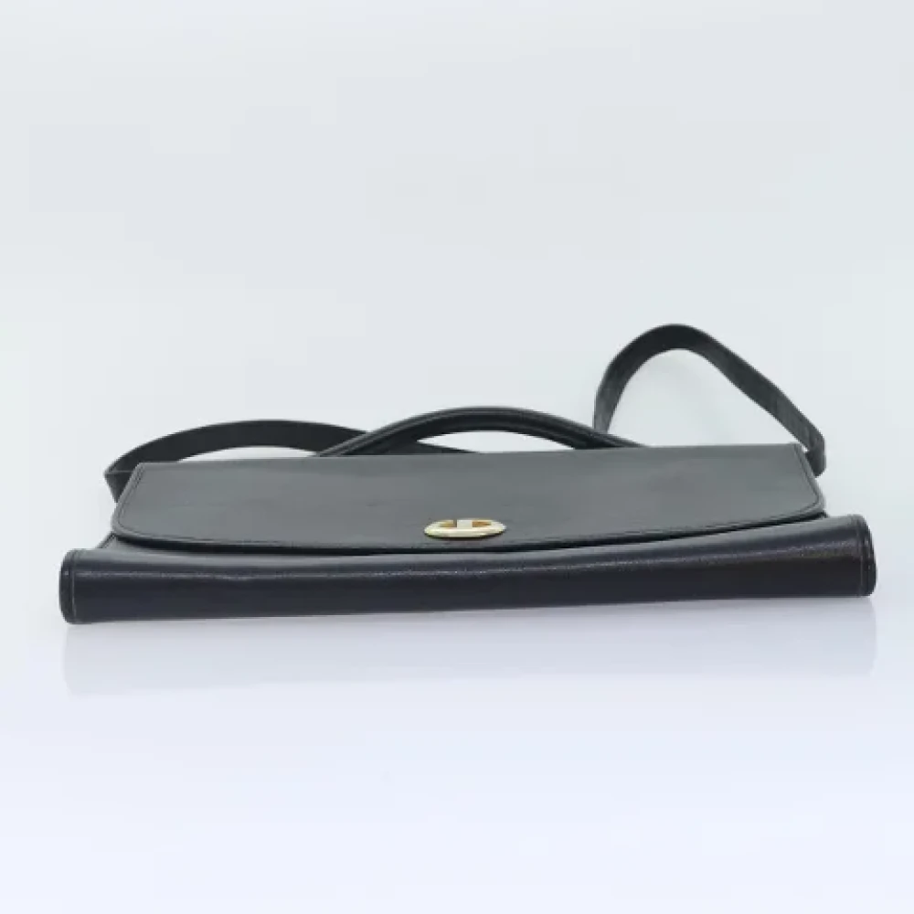 Dior Vintage Pre-owned Leather handbags Black Dames