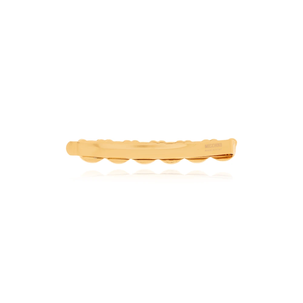 Moschino Metalen haarklem Yellow Dames