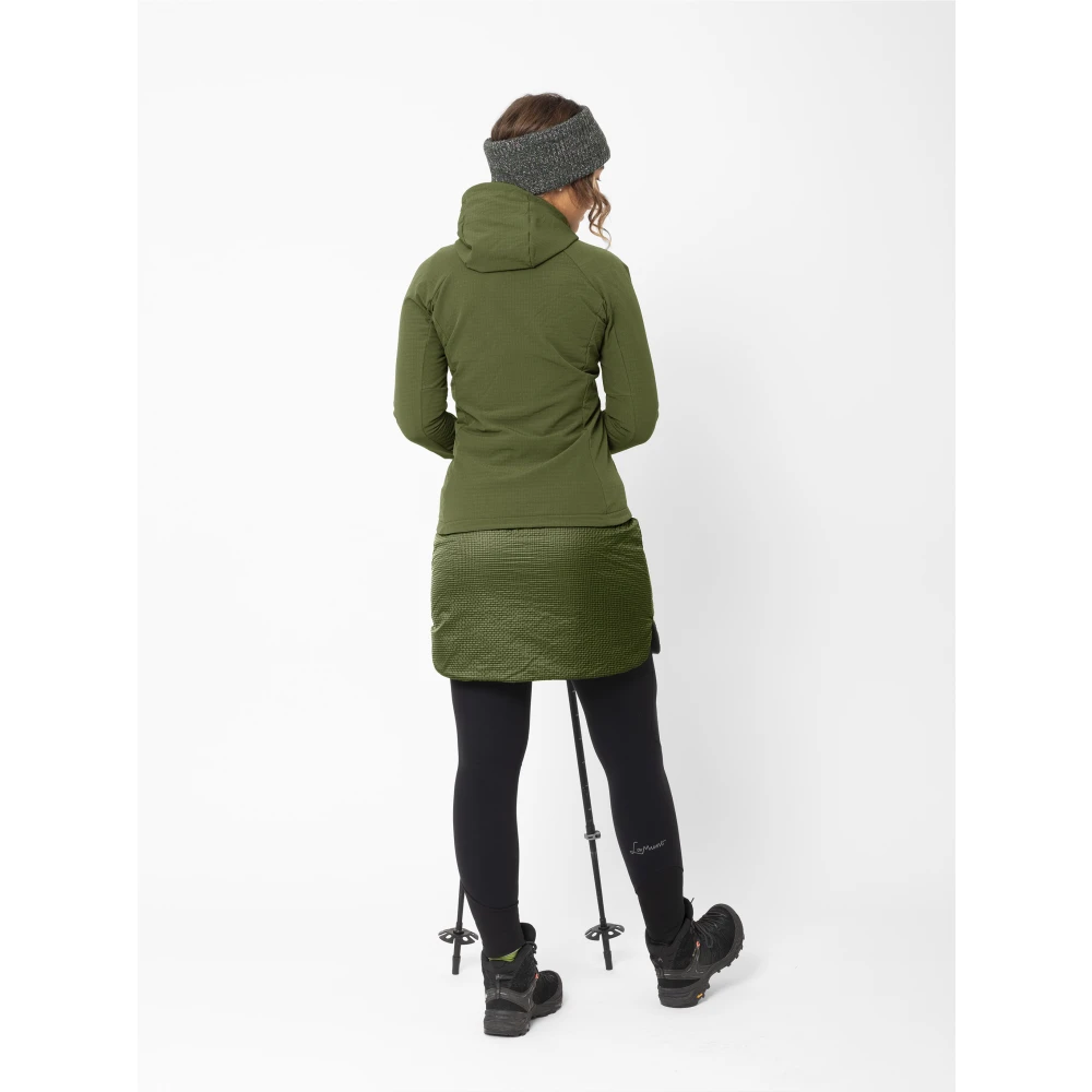LaMunt Bosgroene Fleece Jack met Volledige Rits Green Dames