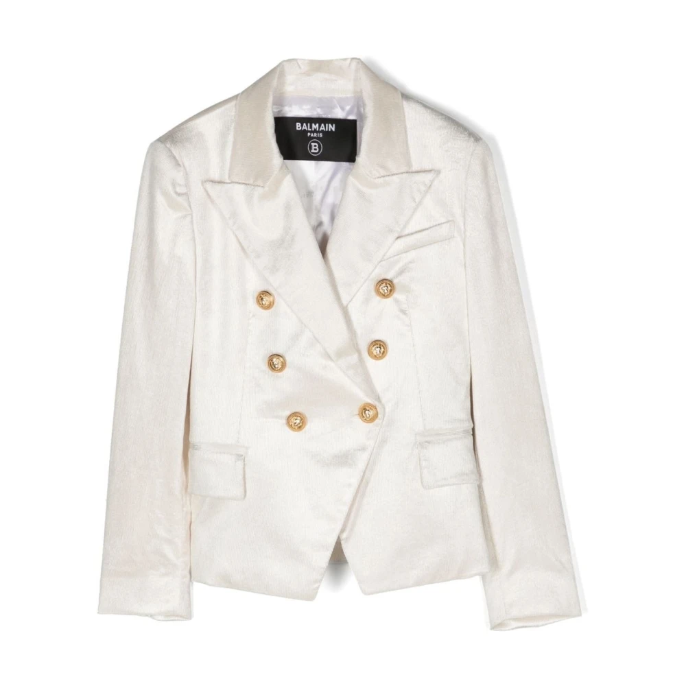 Balmain Beige Light Jacket - Female - Light Jackets - 13 Y - Kids