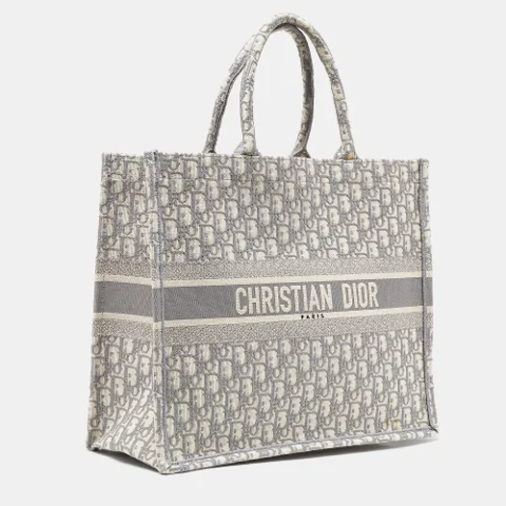 Dior Vintage Pre-owned Canvas totes Gray Dames