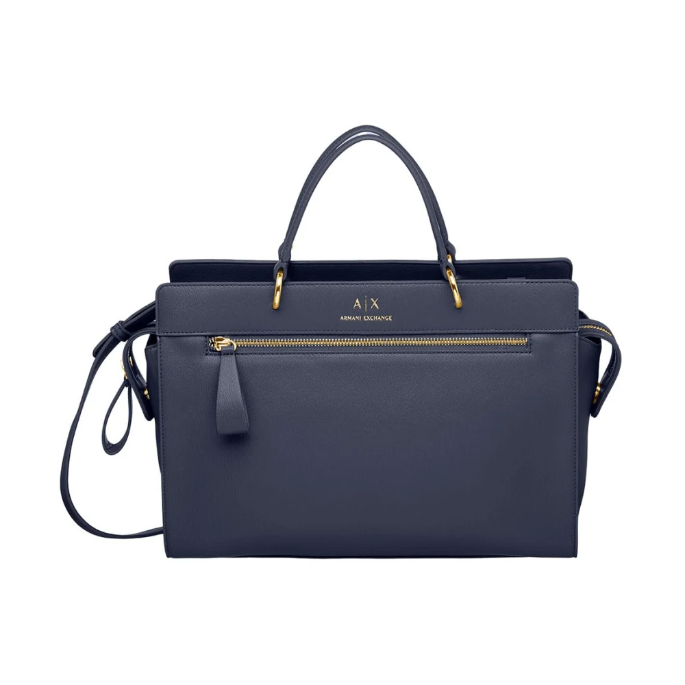 Armani Exchange Donna Blu Borse, Taglia Unica, New,