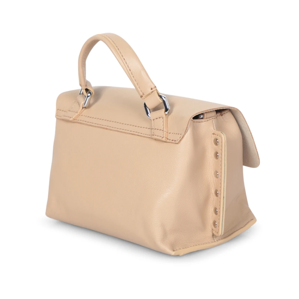 Zanellato Elegante Leren Tas Veelzijdig Ontwerp Beige Dames