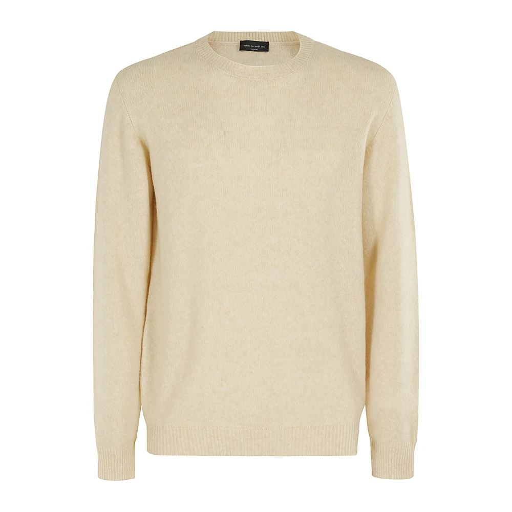 Roberto Collina Baby Camel Wool Sweater Beige Heren