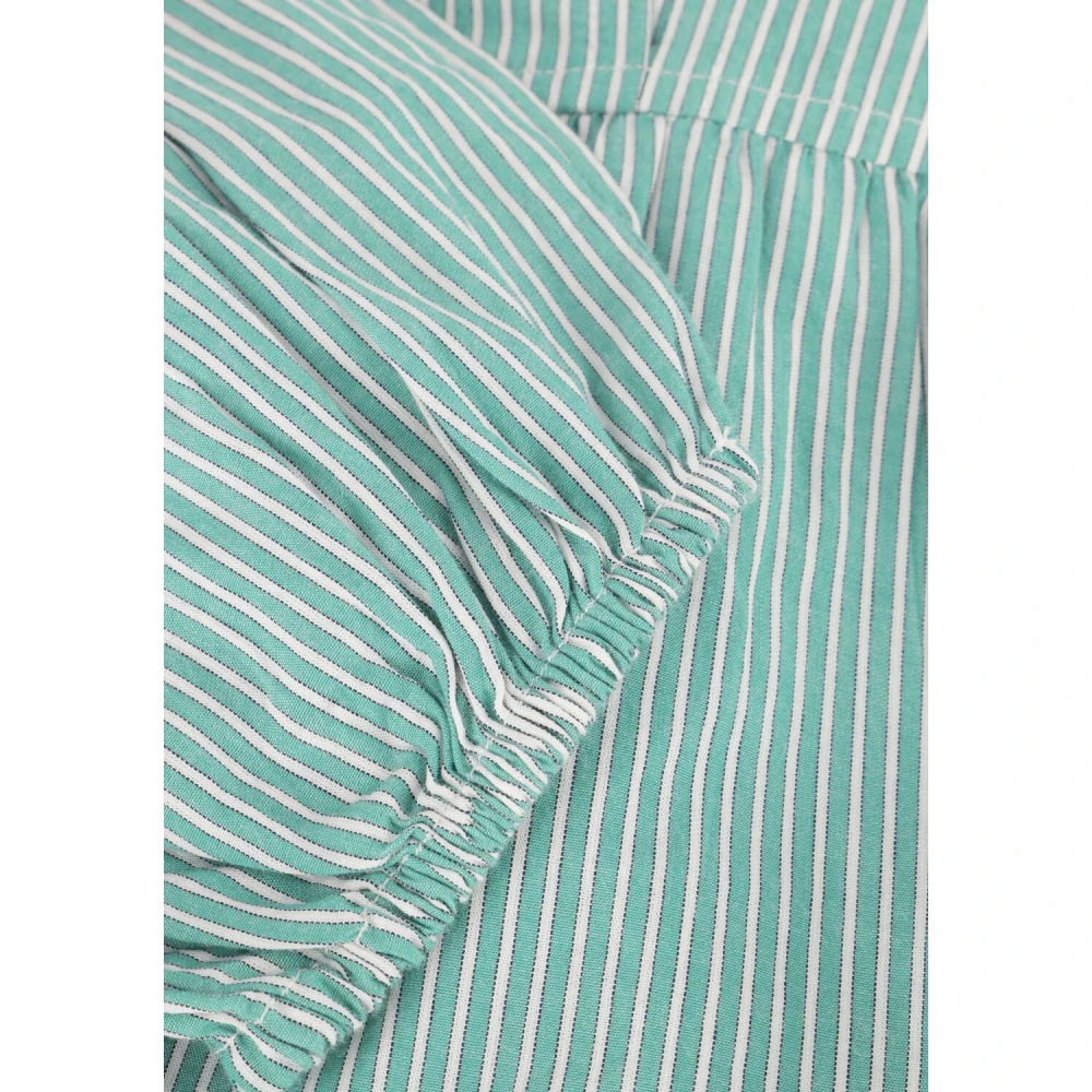 NEO NOIR Groene Gestreepte Blouse Esmee Green Dames