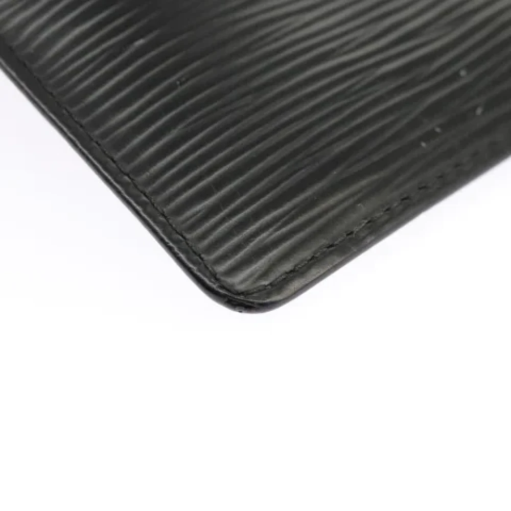 Louis Vuitton Vintage Pre-owned Leather wallets Black Dames