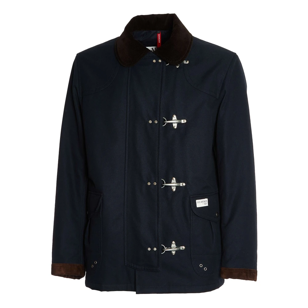 TOD'S Blauwe Hook Jas voor Mannen Blue Heren
