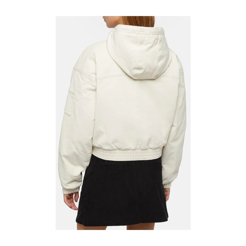 Dickies Corduroy Hooded Coat Beige Dames